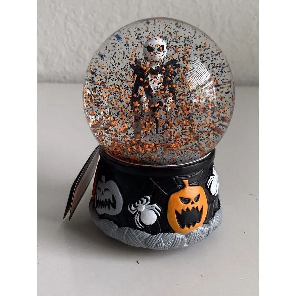 Disney Halloween‎ Nightmare Before Christmas Musical Snow Globe Jack Skellington